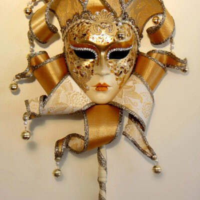 Diana Elizabethan Gold Wall Mask - Italian Made - Mask Shop Australia