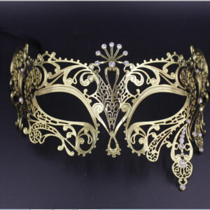 Rose Gold Mask for Masquerade - Venetian Fantasy Masks