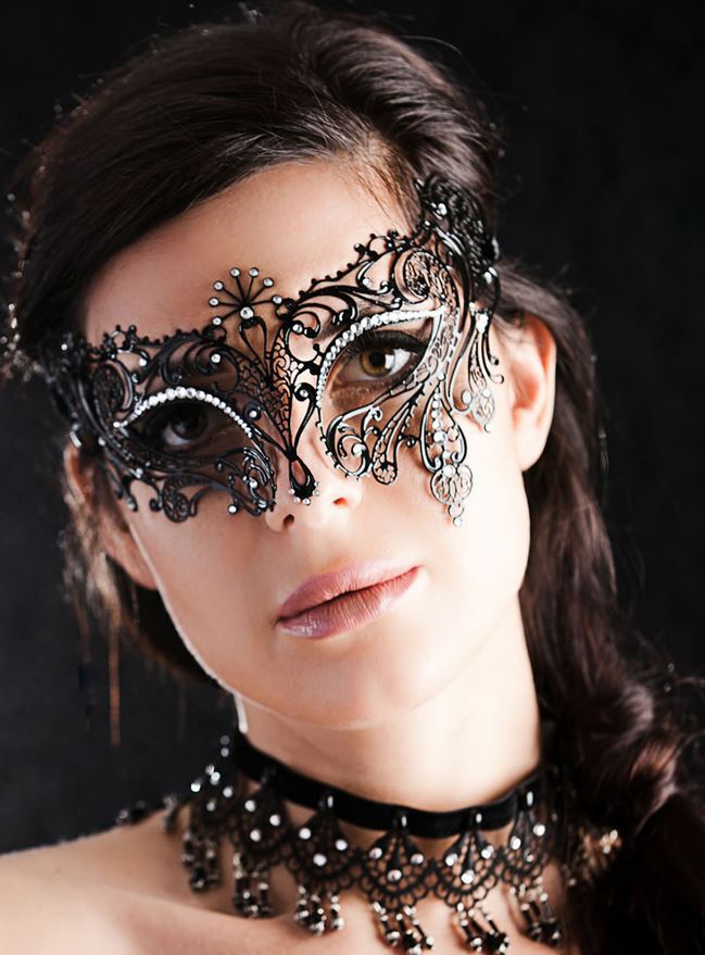 Italian Black Venetian Masquerade Mask - Mask Shop Australia