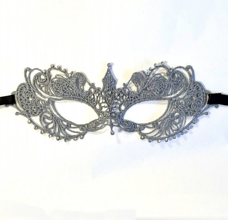 50 Shades Mask like Anna's - Silver Sexy Mask - Mask Shop Aust.