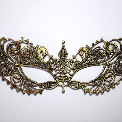 Gold Masquerade Mask with Crystals - Mask Shop Australia