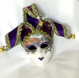 Venezia Jester Purple Mini - Mask Shop Australia