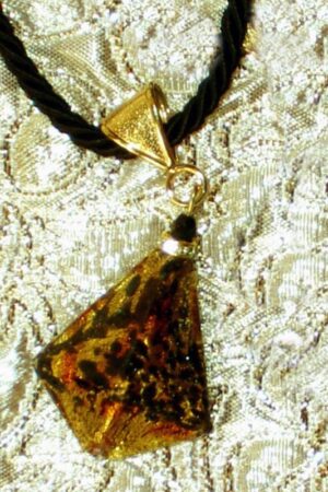 leopard pyramid necklace