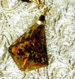 Leopard Pyramid Murano Glass Necklace